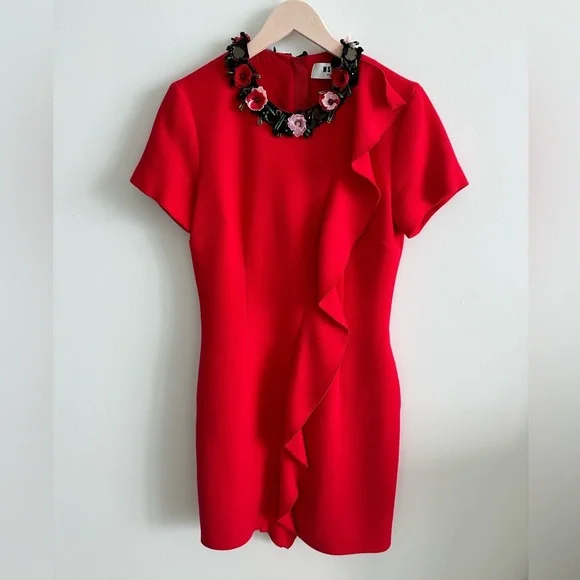 Stunning Red  Dress Italian Size 42. US size S.  MSGM valentines 💝 day - Picture 5 of 17